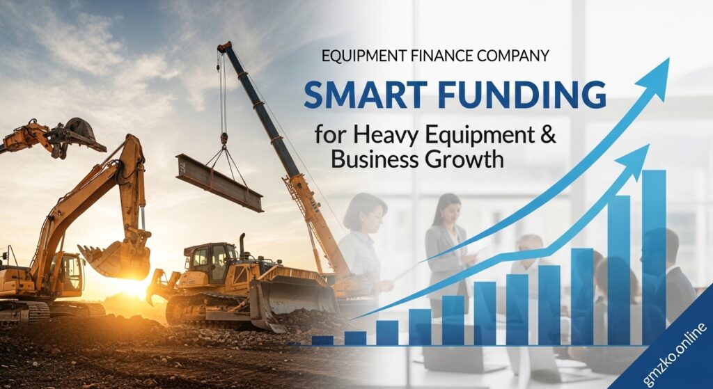 Equipment finance company helping business purchase heavy machinery with flexible leasing options